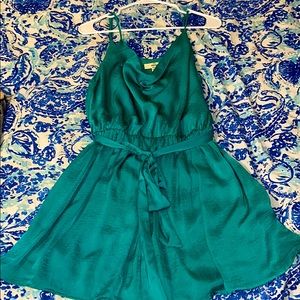 Green/ turquoise romper